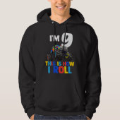 I'm 9 This Is How I Roll Shirt Autism Awareness パーカ (正面)
