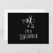 IM Aセウキオパスおもしろい裁縫キルティングユーモア ポストカード (正面/裏面)