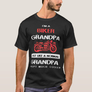 Im Aバイクもしくは自転車に乗る人おじいちゃん記事の背景 Tシャツ