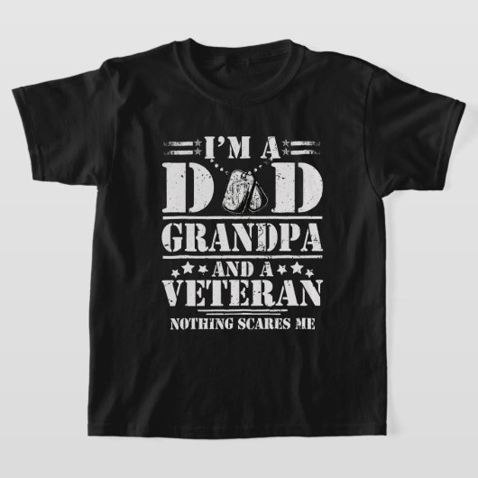 Im Aパパグランパと退役軍人シャツ退役軍人ファス Tシャツ (レイダウン)