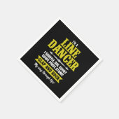 Im Aラインダンサーライン踊りラインダンスギフト スタンダードカクテルナプキン (角)