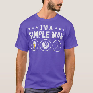 Im A男8ボールシンプルプールキュービリヤード Tシャツ