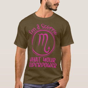 Im a蠍座あなたの超能力蠍座〔占星術の〕十二宮図 tシャツ