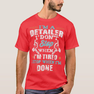 Im A詳細おもしろいプロフェッショナル自動車の詳細 Tシャツ