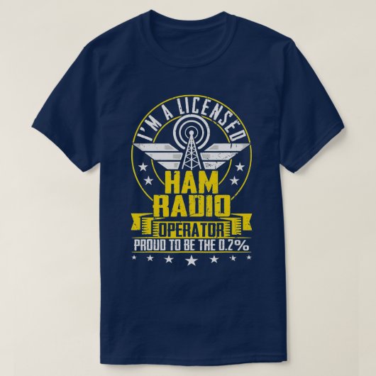Im A認可Ham無線操作者アンテナHam無線 Tシャツ (デザイン正面)