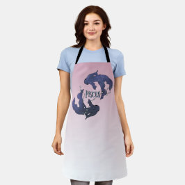 Im A魚座〔占星術の〕十二宮図.トレンディー魚座〔占星術の〕十二宮図サインエプロン エプロン