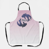 Im A魚座〔占星術の〕十二宮図.トレンディー魚座〔占星術の〕十二宮図サインエプロン エプロン (正面)