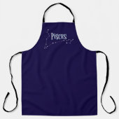 Im A魚座〔占星術の〕十二宮図.トレンディー魚座〔占星術の〕十二宮図サインエプロン エプロン (正面)