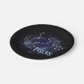 Im A魚座〔占星術の〕十二宮図.トレンディー魚座〔占星術の〕十二宮図標識 ペーパープレート (アングル)