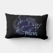 Im A魚座〔占星術の〕十二宮図.トレンディー魚座〔占星術の〕十二宮図標識 ランバークッション (裏面)