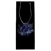 Im A魚座〔占星術の〕十二宮図.トレンディー魚座〔占星術の〕十二宮図標識 ワインギフトバッグ (裏面)