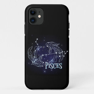 Im A魚座〔占星術の〕十二宮図.トレンディー魚座〔占星術の〕十二宮図標識 iPhone 11 ケース