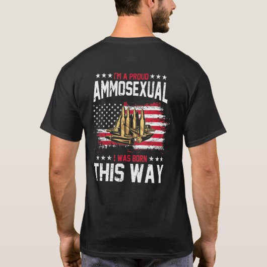 Im A Ammoseal第誇りを持った2回修正愛国銃 Tシャツ (裏面)