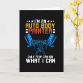 I'm A Auto Body Painter カード (黄色い花)