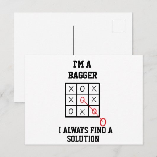 I'm A Bagger I Always Find A Solution ポストカード (正面/裏面)