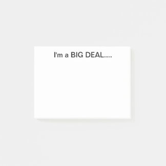 I'm a Big Deal Post It Note ポストイット