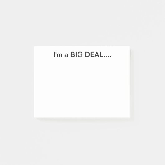 I'm a Big Deal Post It Note ポストイット (正面)