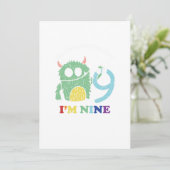 Im A Big Monster Now 9 th Birthday Party Gift 招待状 (スタンド正面)