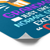 I'm A Bionic Grandma Funny Quote For Cool Grandmot ポスター (角)