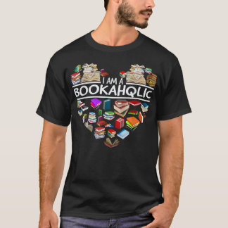 Im A BOOKAHOLIQ、図書本温読の低 Tシャツ