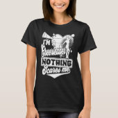 I'm A Cheerleader Nothing Scares Me Cheerleading C Tシャツ (正面)