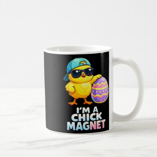 Im A Chick Magnet Funny Easter Chick Pun For Boys  コーヒーマグカップ (右)