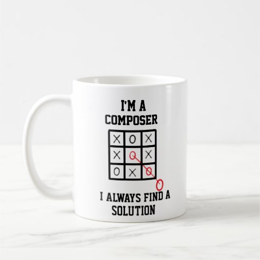 Im A Composer I常にソリューションマグを見つける コーヒーマグカップ (左)