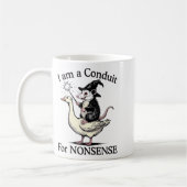 I'm A Conduit For Nonsense Funny Ossum Meme Humor コーヒーマグカップ (左)