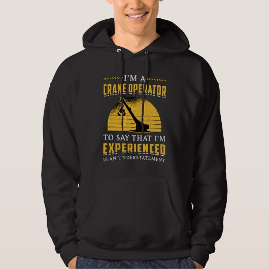 I'm A Crane Operator Worker Construction Site パーカ (正面)