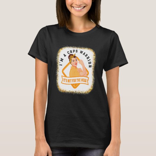 I'm A CRPS Warrior Fighter RSD CRPS Awareness Blea Tシャツ (正面)