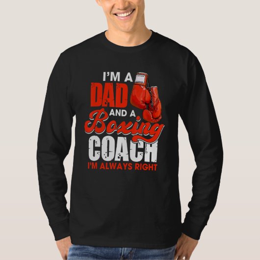 I'm A Dad And A Boxing Coach Boxer Daddy Coaches F Tシャツ (正面)
