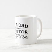 I'm a Dad And An Auditor Nothing Scares Me コーヒーマグカップ (正面右)