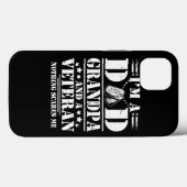 Im A Dad Grandpa And A Veteran Shirts Veteran Fath Case-Mate iPhoneケース (裏面 (横))
