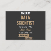 I'm A Data Scientist, To Save Time Let's Just 名刺 (正面)