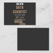 I'm A Data Scientist, To Save Time Let's Just 名刺 (正面/裏面)
