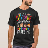 I'm A Daycare Provider Nothing Scares Me BACK  Bab Tシャツ (正面)