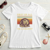 「I'm a Delight」ポッサム; おもしろレトロサマー Tシャツ