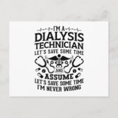 I'm A Dialysis Technician Nephrology Tech Dialysis ポストカード (正面)