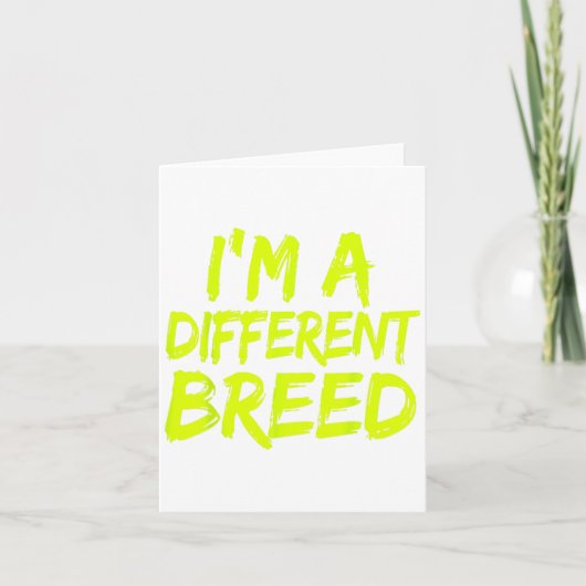 I'm A Different Breed _ Ec Motivational Work Out カード (正面)