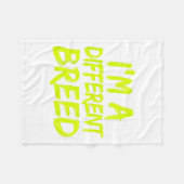 I'm A Different Breed _ Ec Motivational Work Out  フリースブランケット (正面(横))