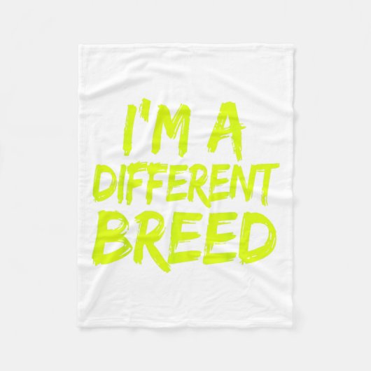 I'm A Different Breed _ Ec Motivational Work Out  フリースブランケット (正面)