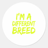 I'm A Different Breed _ Ec Motivational Work Out  ラウンドシール (正面)