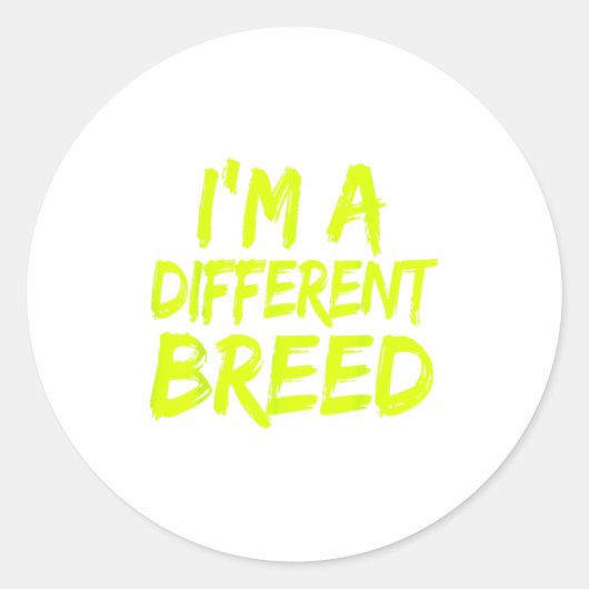 I'm A Different Breed _ Ec Motivational Work Out  ラウンドシール (正面)