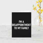 I'm A Disapintment To My Family, Funny, Jokes, Sar カード (黄色い花)