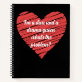 I'm a diva and a drama queen ノートブック (正面)