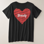 I'm a diva and a drama queen プラスサイズTシャツ (デザイン裏面)