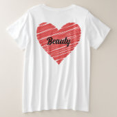 I'm a diva and a drama queen プラスサイズTシャツ (デザイン裏面)