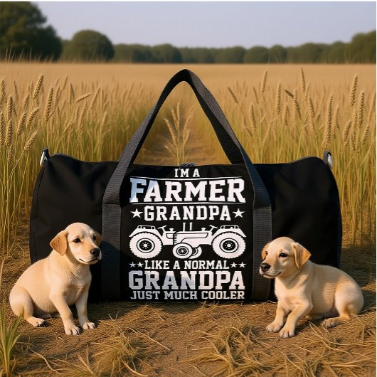 I'M A FARMER GRANDPA LIKE A NORMAL GRANDPA  ダッフルバッグ
