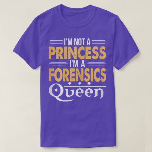 I'm A Forensics Queen - Forensic Science Major Gif Tシャツ (デザイン正面)