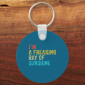 I'm A Freaking Ray Of Sunshine Funny Sarcastic Vin キーホルダー (正面)